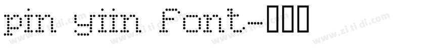 pin yiin font字体转换